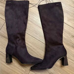 DKNY Women's Dark Brown Heeled Boots